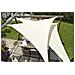 Vela Ombreggiante 3x3x3m Impermeabile Vela Ombreggiante da Giardino Bianca - Foto miniatura 8