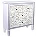 Comò In Legno E Vetro Con 4 Cassetti 80x30x81 - Foto miniatura 1