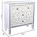 Comò In Legno E Vetro Con 4 Cassetti 80x30x81 - Foto miniatura 3