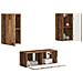 Set mobile TV 2 pcs Legno vecchio Legno multistrato - Foto miniatura 3