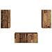 Set mobile TV 2 pcs Legno vecchio Legno multistrato - Foto miniatura 7