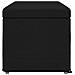 Pouf Nero 101 x 41 x 40 cm Tessuto e Legno Ingegnerizzato - Foto miniatura 5