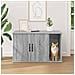 Casa per Gatti Grigio Sonoma 85 x 55 x 50 cm Legno multistrato - Foto miniatura 4
