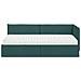 Struttura Letto Angolare con Materasso 2 pcs Verde Velluto - Foto miniatura 5