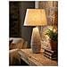 Lampada Da Tavolo Hanoi In Polyresin Multicolore Con Paralume In Lino Naturale - Foto miniatura 5