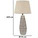 Lampada Da Tavolo Hanoi In Polyresin Multicolore Con Paralume In Lino Naturale - Foto miniatura 6