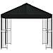 Gazebo 3 x 3 m Nero Poliestere e Acciaio 190 gsm - Foto miniatura 3