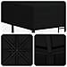 Gazebo 3 x 3 m Nero Poliestere e Acciaio 190 gsm - Foto miniatura 5