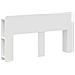 Testata del letto Bianco Lucido Legno ingegnerizzato - Foto miniatura 1