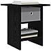 Comodino 2 pcs Rovere Nero 41 x 40 x 45 cm Legno multistrato - Foto miniatura 3