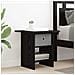 Comodino 2 pcs Rovere Nero 41 x 40 x 45 cm Legno multistrato - Foto miniatura 4