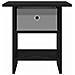 Comodino 2 pcs Rovere Nero 41 x 40 x 45 cm Legno multistrato - Foto miniatura 6