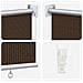 Tenda a Rullo Esterno Blocco UV 90% Marrone 60 x 140 cm HDPE - Foto miniatura 6