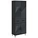Set di armadi 2 pcs Nero 66 x 34,5 x 89,5 cm - Foto miniatura 1