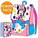 Kit Scuola School Pack Zaino Estensibile con Astuccio 3 Zip Minnie Mouse - Foto miniatura 1