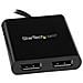 Adattatore Splitter MST Hub - USB-C a 2 porte DisplayPort Multi-Monitor - Foto miniatura 3