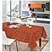 Tovaglia In Cotone Disegno Ramage 7937 140x240 Rosso - Foto miniatura 1