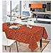 Tovaglia In Cotone Disegno Ramage 7937 140x240 Rosso - Foto miniatura 2