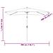 Ombrellone Con Palo In Metallo 300x200 Cm Grigio Talpa - Foto miniatura 5