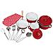 Batteria Da Cucina Rossa - Foto miniatura 1