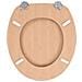Tavoletta Wc Coperchio Chiusura Dura Mdf Design A Bambù - Foto miniatura 5