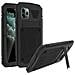 Cover Iphone 11 Pro Max Alluminio E Silicone Con Supporto Video Serie Tank Nero - Foto miniatura 5