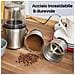 Macinacaffè Elettrico - Macinino Da Caffè E Tritatutto Semi Di Lino, Papavero, Oleosi, Spezie E Verdura - Foto miniatura 4