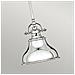 Quoizel Qz / emery / p / s Is - Lampadario Da Soffitto, Argentato, 20,3 X 20,3 X 22,9 Cm - Foto miniatura 3