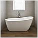 Vasca Da Bagno Freestanding Ovale Acrilico Bianco Lucido 3 Misure H 72 Cm *** Misure : L150xh72xp80 - Foto miniatura 3