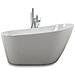 Vasca Da Bagno Freestanding Ovale Acrilico Bianco Lucido 3 Misure H 72 Cm *** Misure : L150xh72xp80 - Foto miniatura 1