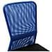 Sedia da Ufficio Nero e Blu 44x52x100 cm in Tessuto a Rete - Foto miniatura 2