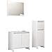 Set Mobili da Bagno 3 pz Bianco in Truciolato - Foto miniatura 2