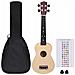 Set Ukulele Soprano con Borsa per Bambini Legno Naturale 23"" - Foto miniatura 2