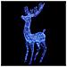 Renna di Natale XXL in Acrilico 250 LED 2 pz 180 cm Blu - Foto miniatura 2