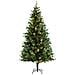 Albero di Natale con LED e Pigne Verde 225 cm in PVC e PE - Foto miniatura 3