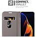 Custodia Compatibile Con Apple Iphone 13 Pro Max In Grigio Nero - Coperchio Protettiva Con Chiusura Magnetica, Funzione Stand E Tasca Per Le Carte - Foto miniatura 4