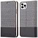 Custodia Compatibile Con Apple Iphone 13 Pro Max In Grigio Nero - Coperchio Protettiva Con Chiusura Magnetica, Funzione Stand E Tasca Per Le Carte - Foto miniatura 8