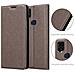 Custodia Compatibile Con Zte Blade V2020 In Bruno Caffè - Coperchio Protettiva Con Chiusura Magnetica, Funzione Stand E Tasca Per Le Carte - Foto miniatura 6