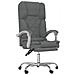 Sedia da Ufficio Massaggio Reclinabile Grigio Scuro in Tessuto - Foto miniatura 1