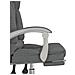 Sedia da Ufficio Massaggio Reclinabile Grigio Scuro in Tessuto - Foto miniatura 6