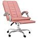 Poltrona Da Ufficio Reclinabile Rosa In Similpelle - Foto miniatura 6