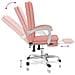 Poltrona Da Ufficio Reclinabile Rosa In Similpelle - Foto miniatura 8