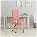 Poltrona Da Ufficio Reclinabile Rosa In Similpelle - Foto miniatura 1