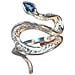 Anello Regolabile Con Strass Serpente Whitegold - Foto miniatura 1