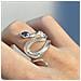 Anello Regolabile Con Strass Serpente Whitegold - Foto miniatura 2