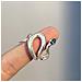 Anello Regolabile Con Strass Serpente Whitegold - Foto miniatura 4