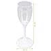 Confezione Da 6 Bicchieri Da Champagne Con 6 Colorazioni Led - Foto miniatura 2