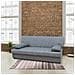 Divano Letto Ramon, Divano Letto Contenitore A 3 Posti Con 2 Cuscini Inclusi, Sofà Da Soggiorno In Tessuto Imbottito Con Apertura Click-clack, 181x81h88 Cm, Grigio - Foto miniatura 4