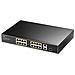 Switch PoE+ 10/100M a 16 Porte con 2GbE e 1 Porta SFP, FS1018PS1 Nero - Foto miniatura 1