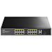 Switch PoE+ 10/100M a 16 Porte con 2GbE e 1 Porta SFP, FS1018PS1 Nero - Foto miniatura 3